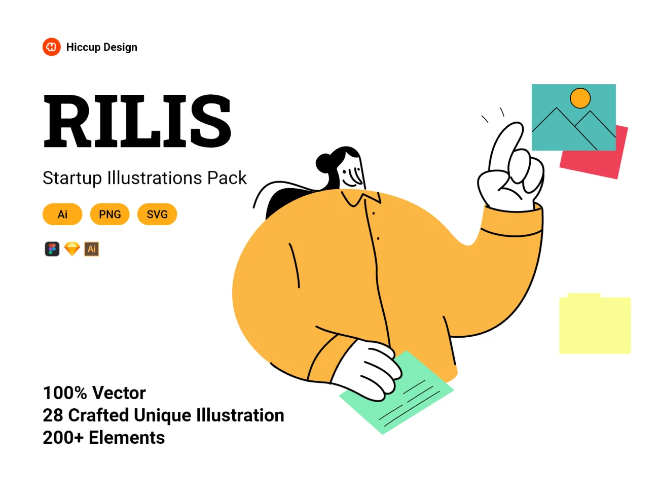 Rilis-Startup Illustrations Pack 矢量别致趣味启动插图包-UI/UX、插画-到位啦UI