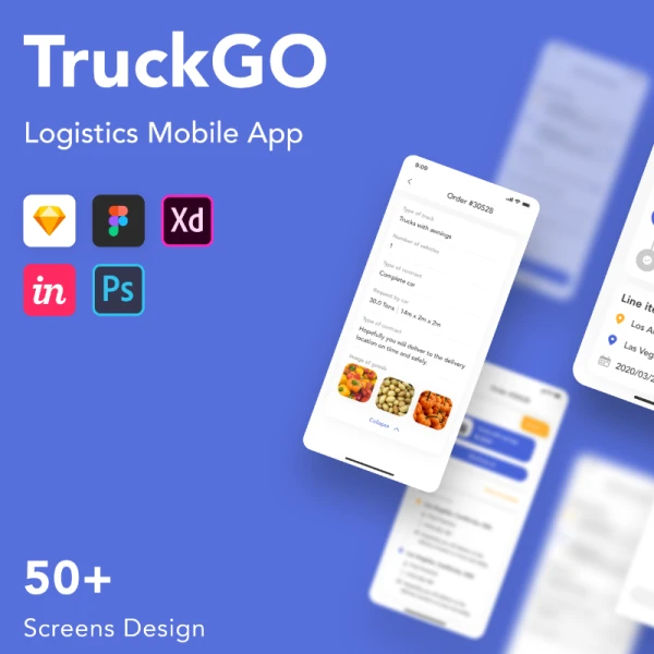 TruckGo - Logistics Mobile App 订单信息物流移动应用程序