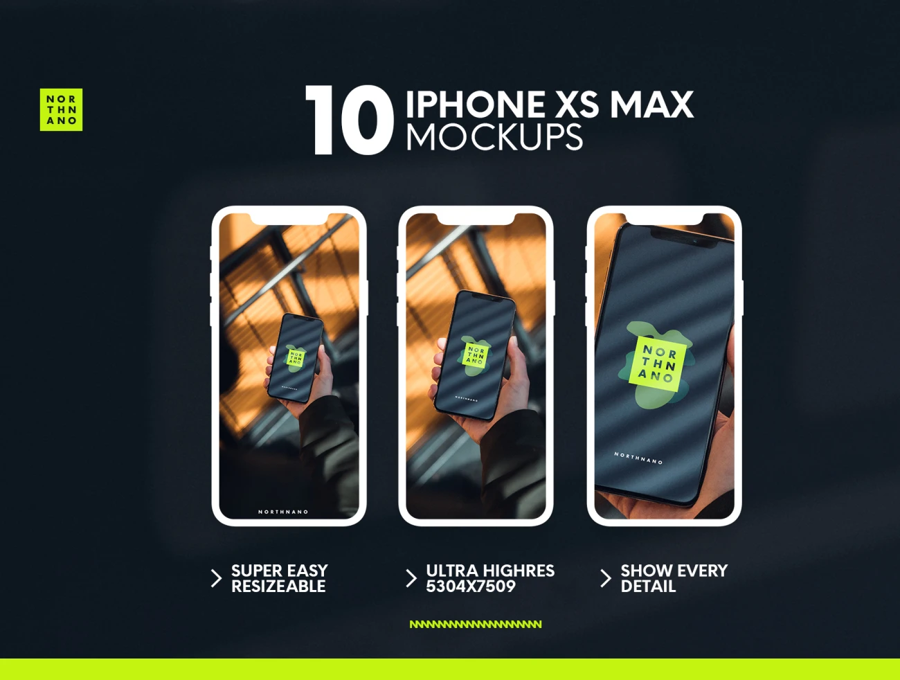 10 iPhone XS MAX Mockups(p1) 10个iPhone XS 实物模型-p1插图7