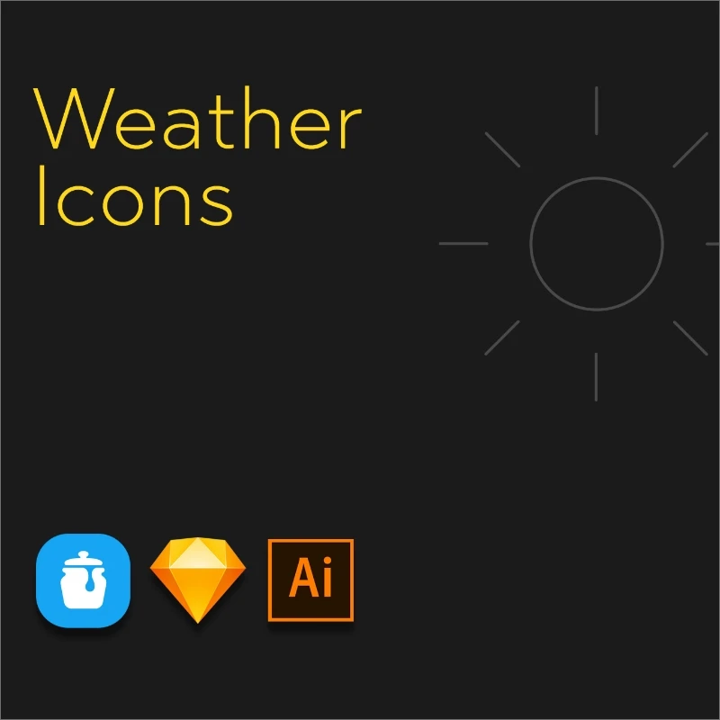Weather Icons 天气图标插图13