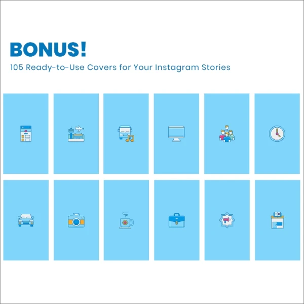 105 Instagram Highlight Cover Icons Ocean Series 105个专用于Ins博客封面图标海洋系列