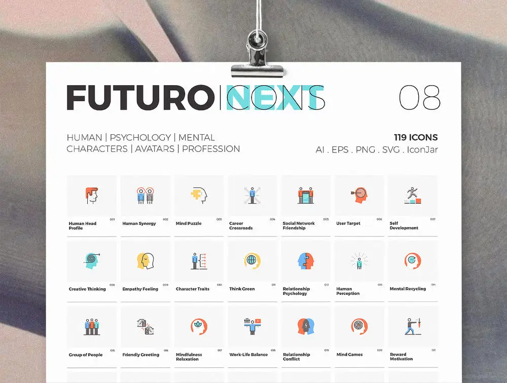 Futuro Next Human 人类图标插图1