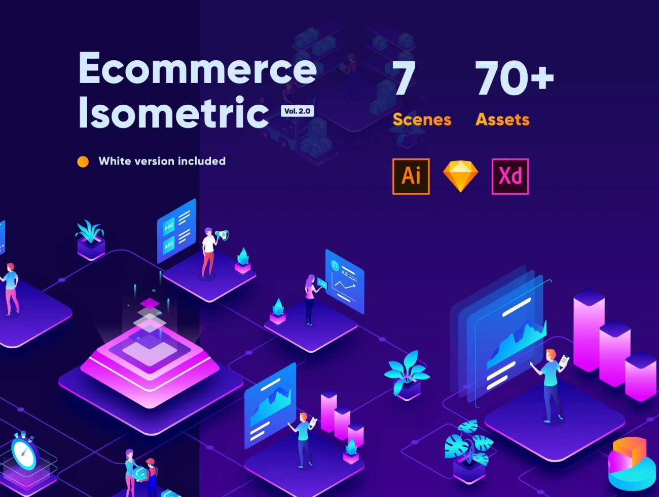 Isometric Ecommerce and Online Shopping 创意等距风格电子商务网上购物插图3