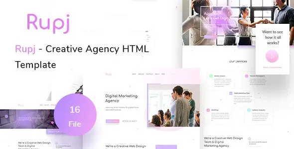 Rupj – Creative Marketing Agency HTML Template 创意营销机构HTML模板插图3