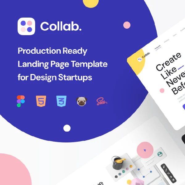 Collab — Landing Page Kit 协作-登录页工具包
