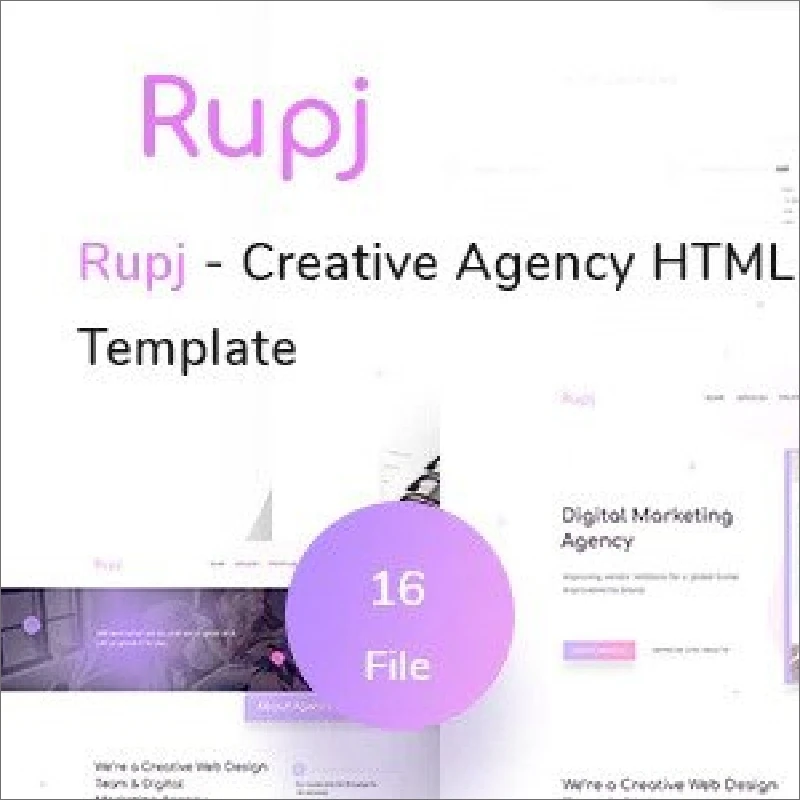 Rupj – Creative Marketing Agency HTML Template 创意营销机构HTML模板插图7