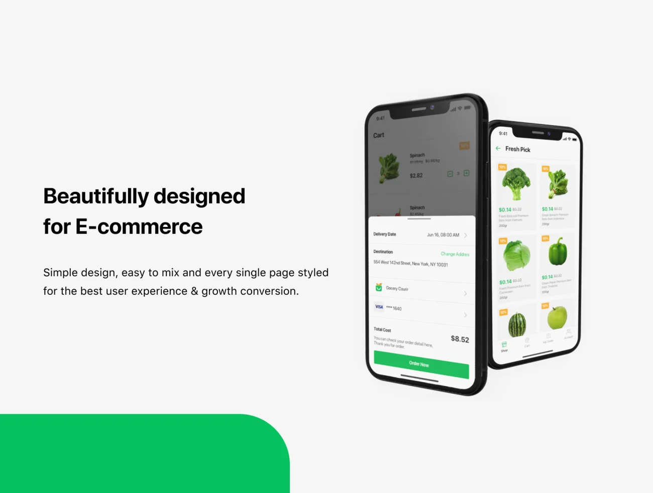 Gocery – Grocery App UI Kit 商超购物水果蔬菜货店应用程序UI套件插图5