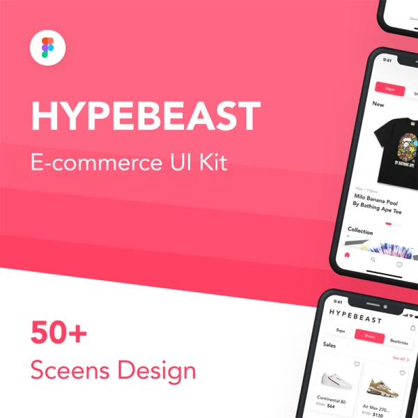 HypeBeast - E-commerce App UI Kit 电子商务应用程序UI套件