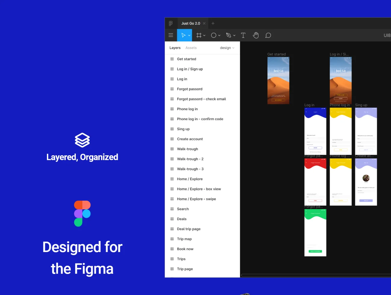 Just Go 2.0 travel app – Figma version 旅行应用程序-Figma版本插图7