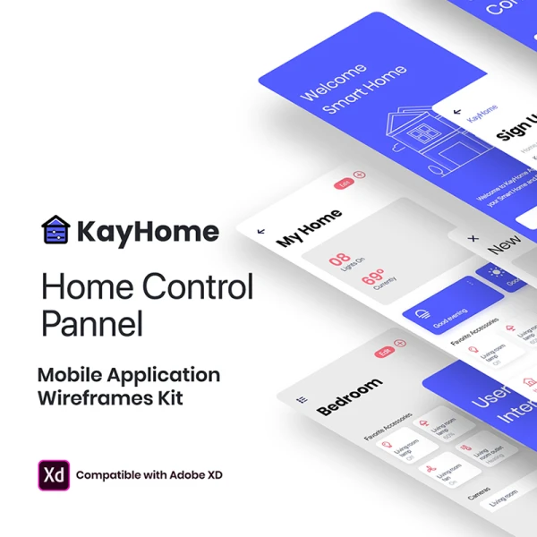 KayHome Mobile Application – Wire frame UI Kit 移动应用程序–线框UI套件