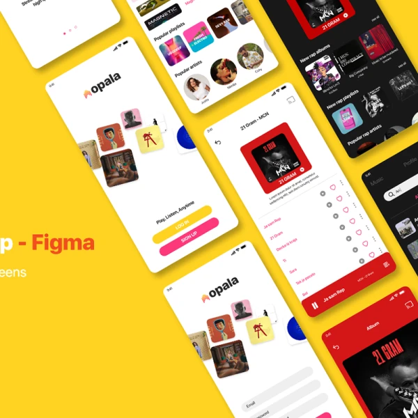 Opala Music app - FIGMA Version 音乐应用程序