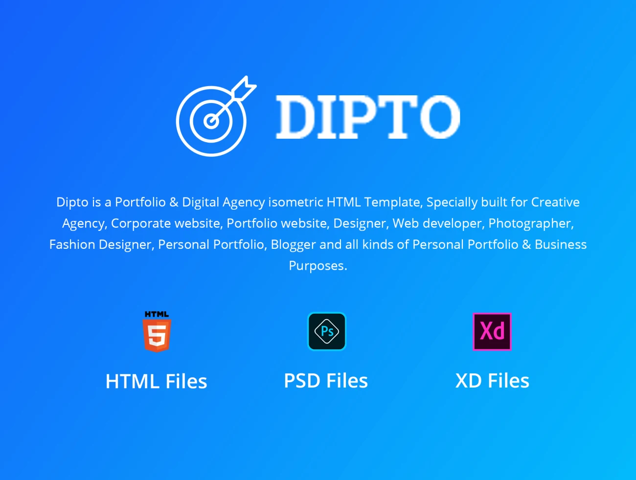 Dipto - Digital Agency HTML Template 数字代理威客HTML模板-UI/UX、主页、介绍、博客、引导页、注册、海报、源码、登录页、着陆页、网站、表单、详情-到位啦UI