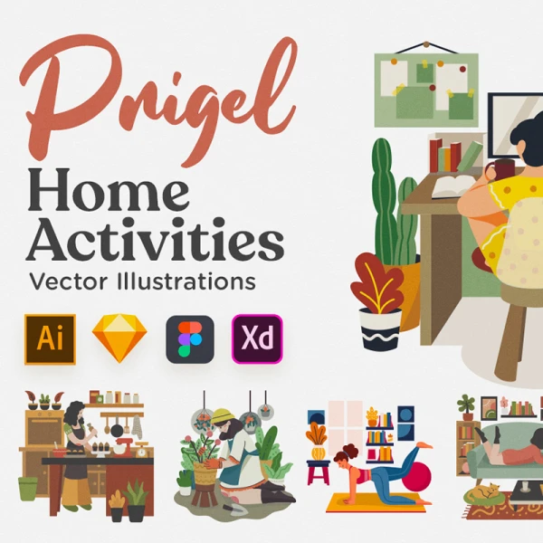 Prigel - Home Activity Modular Scenes Prigel-家庭活动模块化场景