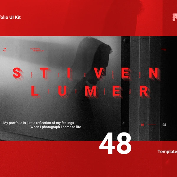 Stiven Lumer Portfolio UI Kit 48套高端组合UI套件