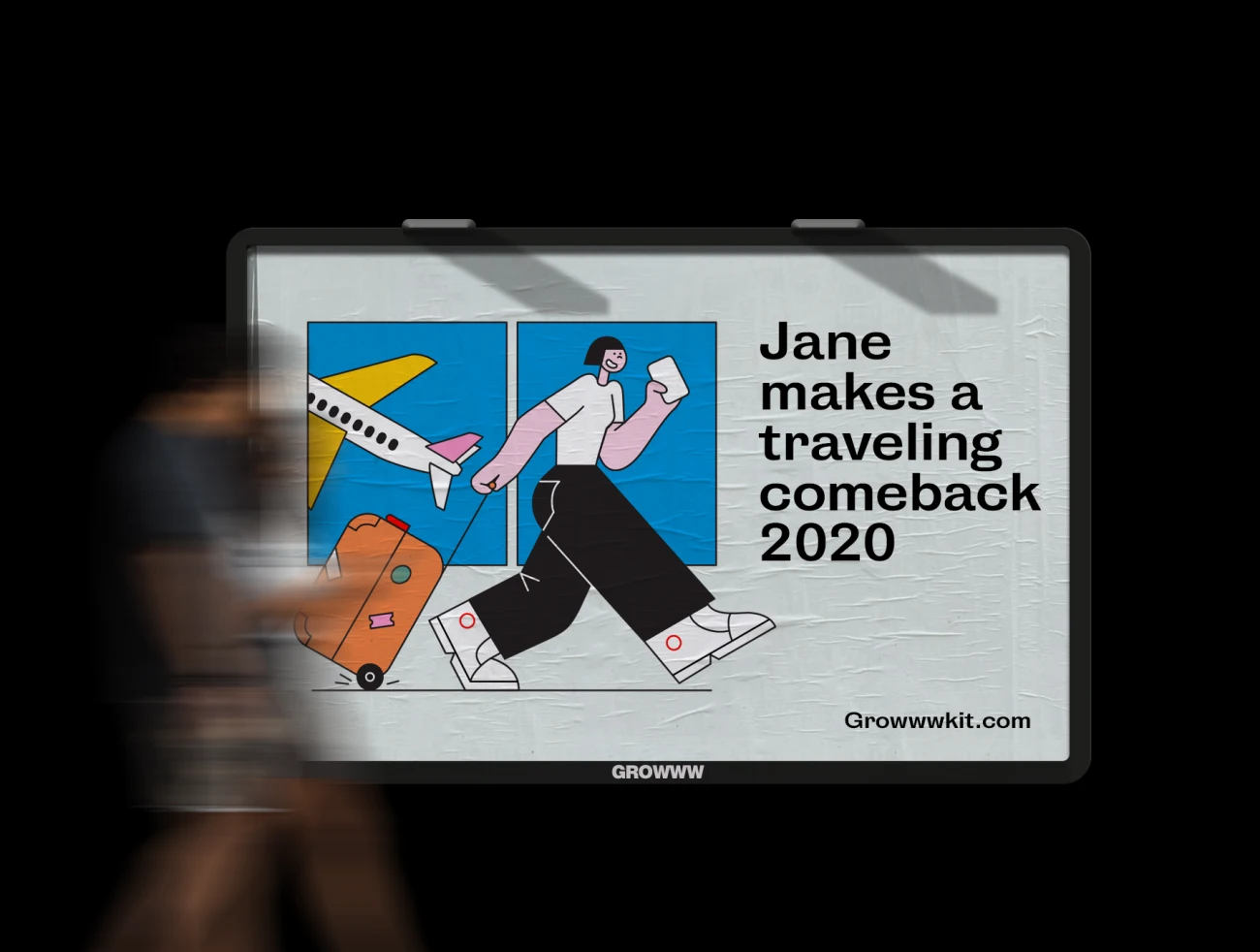 Jane – illustration pack 18个女生趣味矢量插画包插图包插图11