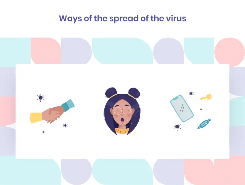 Vector illustrations on the theme of coronavirus and colds 以冠状病毒和感冒为主题的载体插图插图7