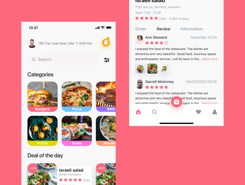 veloconti 美食点餐外卖app UI设计插图5