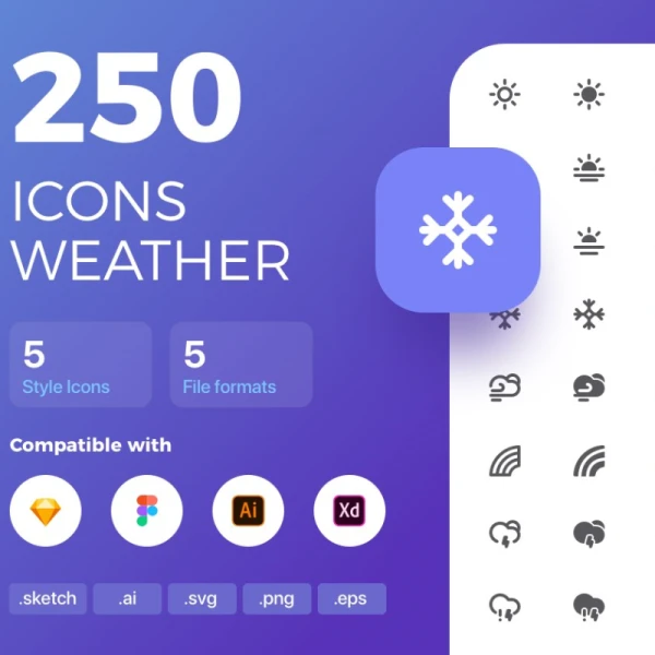 Weather Icon Set 天气图标集