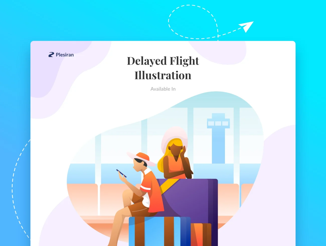 Plesir Illustration Kit 旅游度假矢量插画套件-插画-到位啦UI
