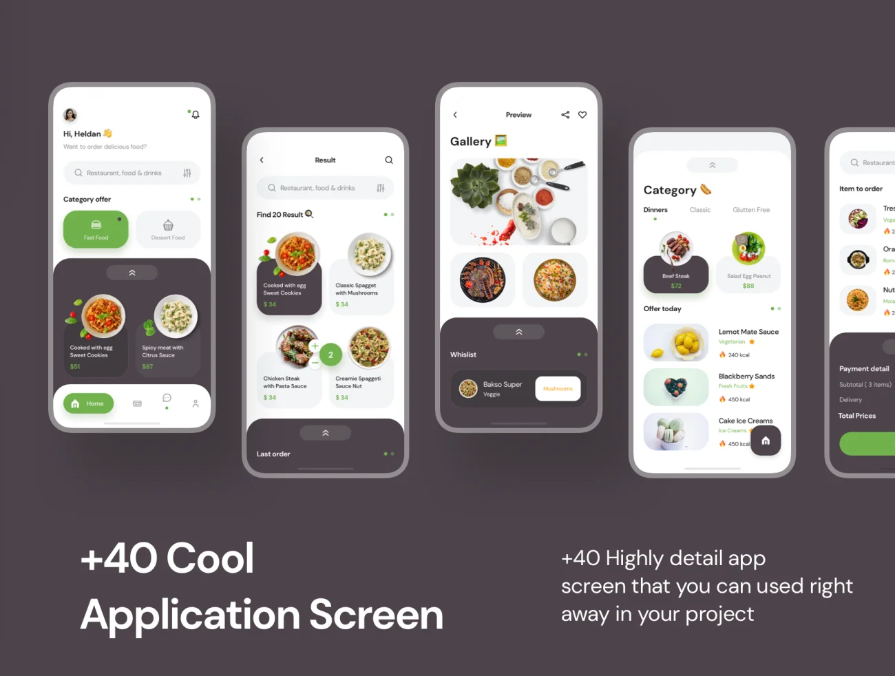 Poris App UI Kit快餐外卖app ui界面设计插图3