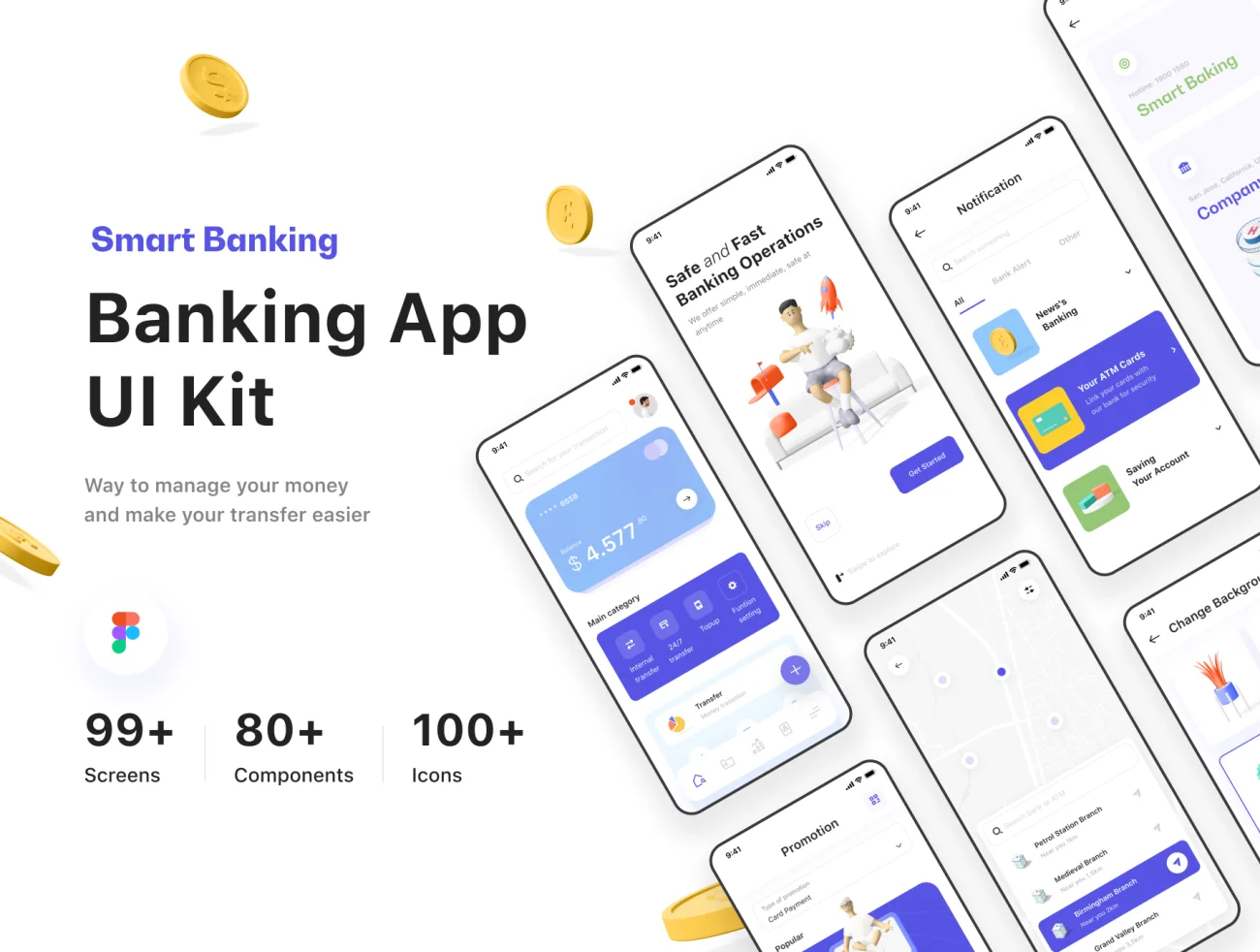 tmrw.bank – Smart Banking UI Kit 智能银行UI设计套件插图1