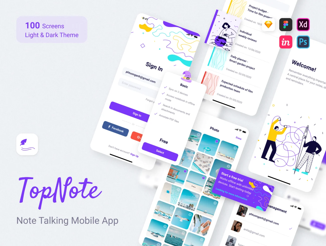 TopNote – Note Talking Mobile App 笔记备忘Talking移动应用程序插图1