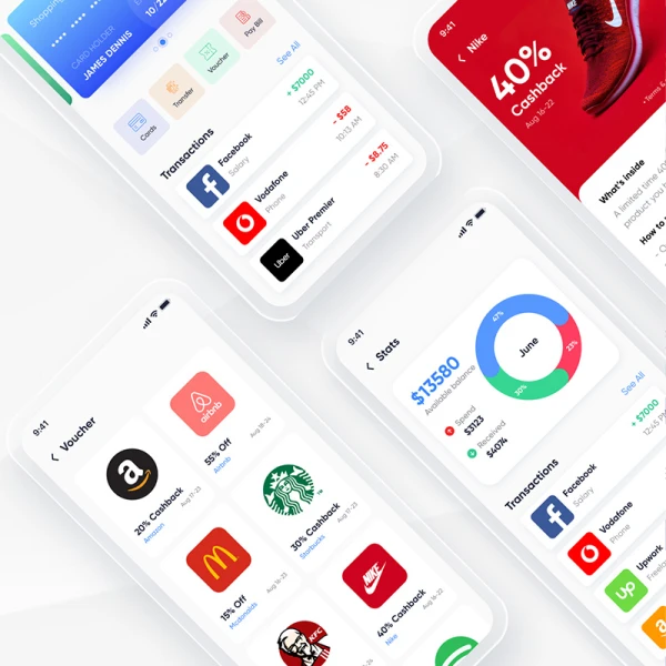 Werolla - Mobile App UI Kit for Wallet, Finance & Banking App 用于电子钱包金融和银行应用程序的移动应用程序UI套件