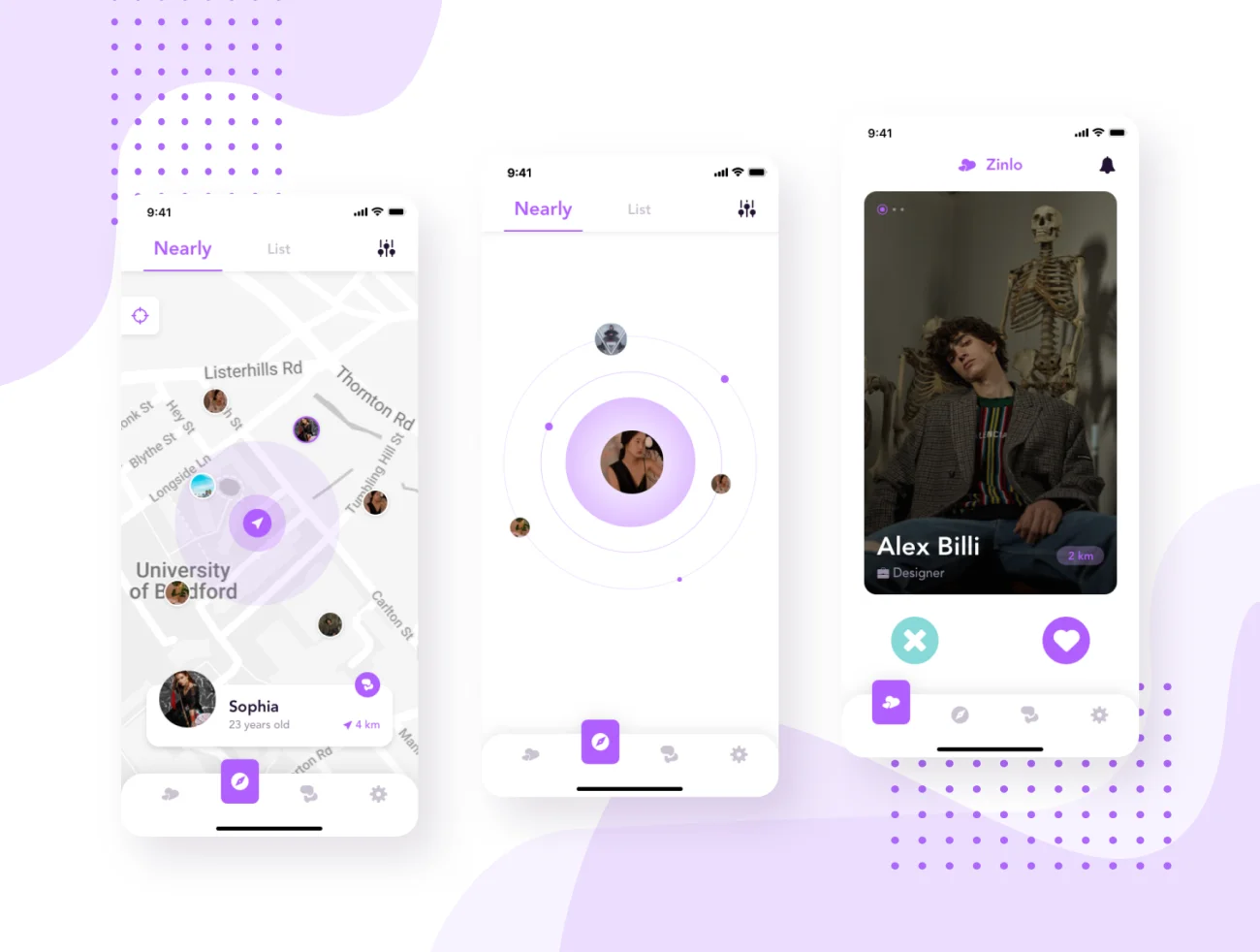 Zinlo – Dating App UI Kit 约会应用程序UI套件插图5
