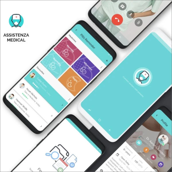 Assistenza Medical 医疗医患平台app设计套件