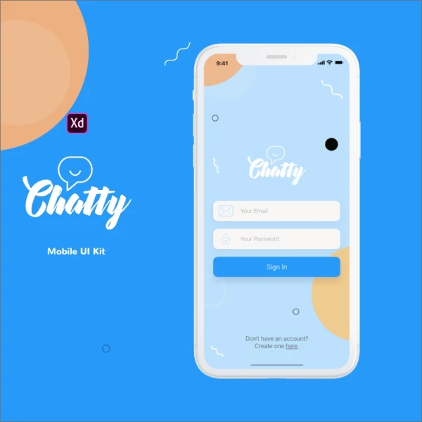 Chatty Mobile UI Kit 聊天移动用户界面套件