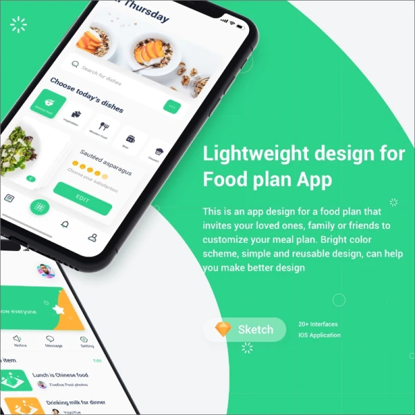 FoodPlan UI Kit 饮食计划UI套件