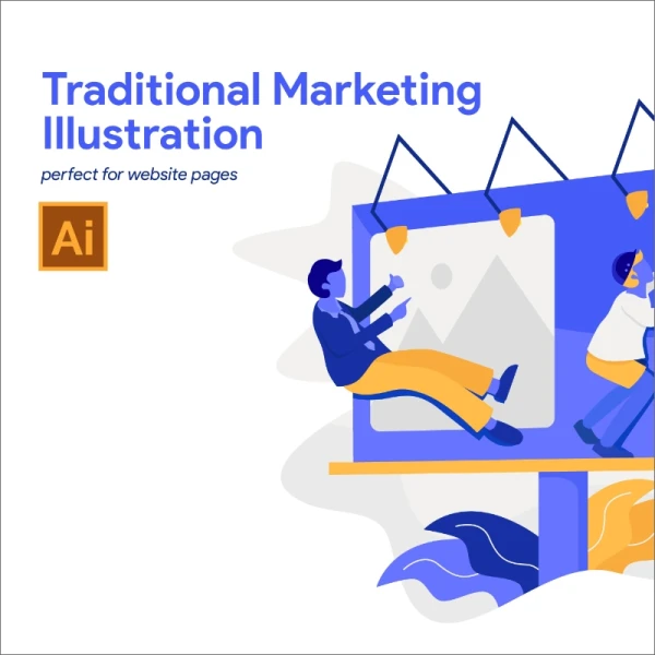 5 Traditional Marketing Illustration 5个传统营销插图