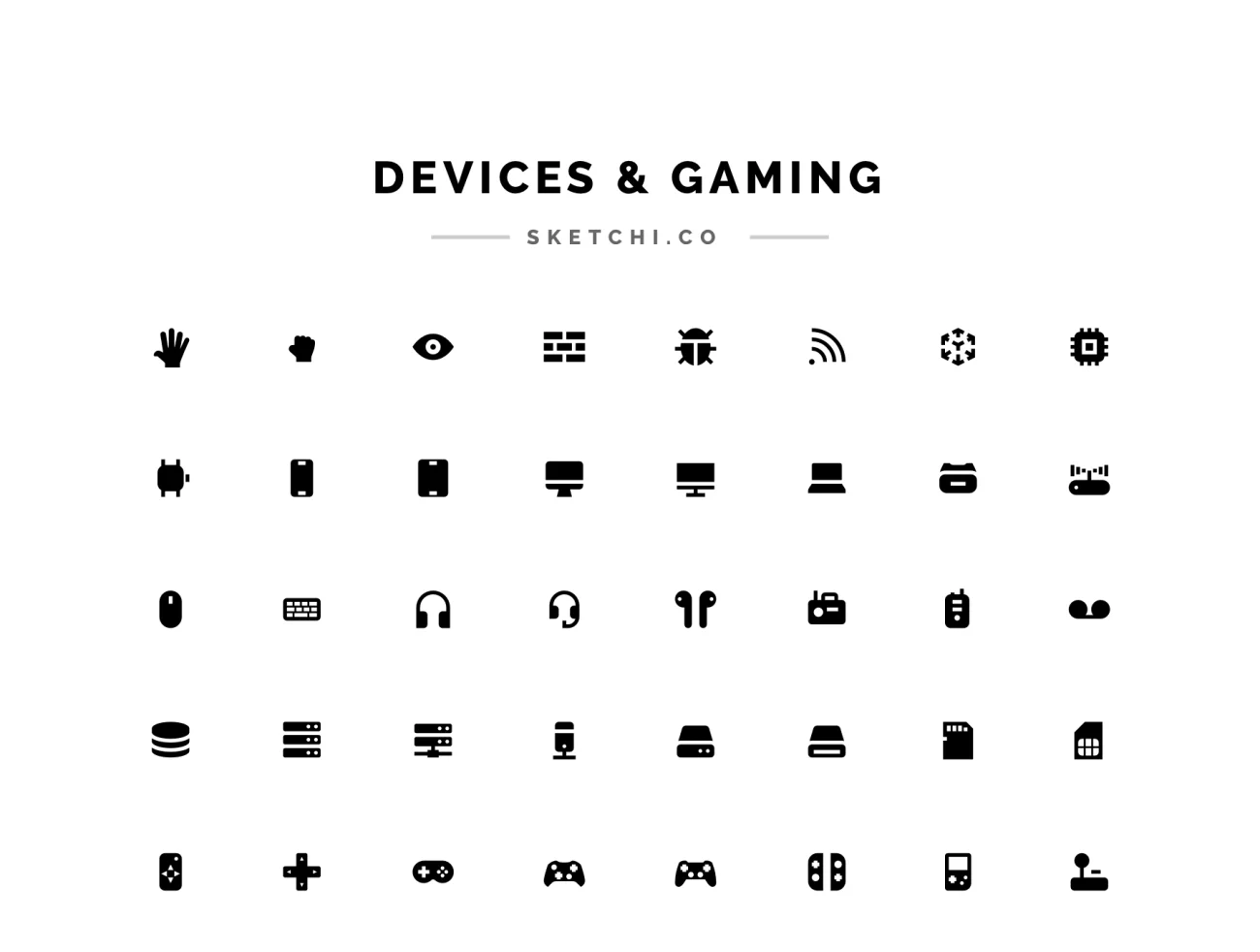 Devices & Gaming Solid 设备和游戏图标合集-3D/图标-到位啦UI