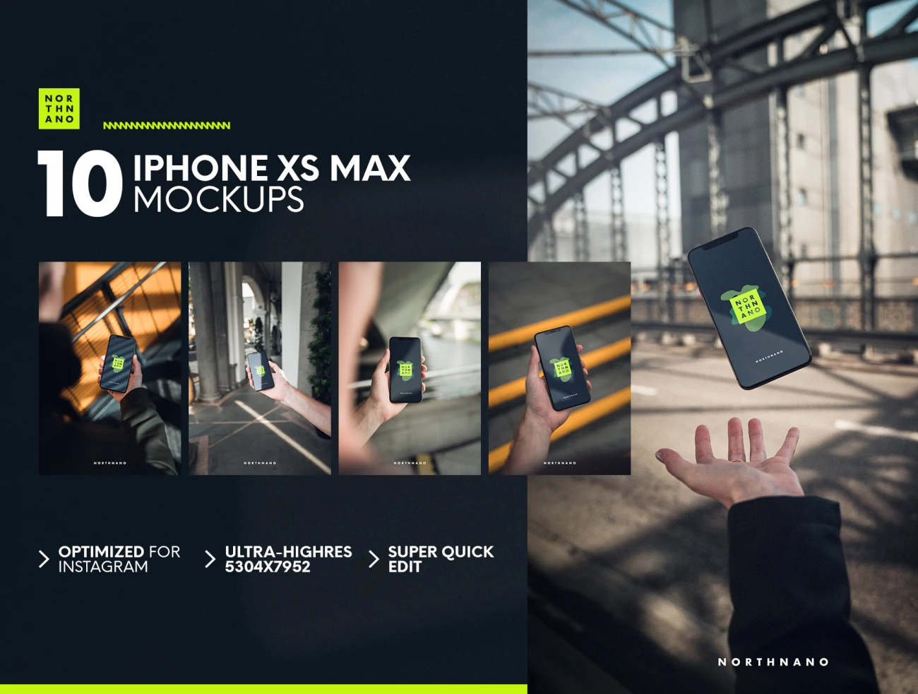 10 iPhone XS MAX Mockups(p2) 10个iPhone XS最大实物模型-p2-产品展示、优雅样机、创意展示、实景样机、样机、苹果设备-到位啦UI