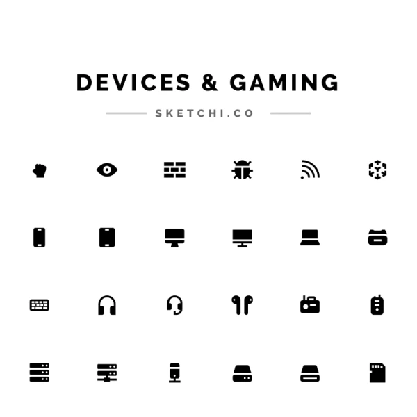 Devices & Gaming Solid 设备和游戏图标合集