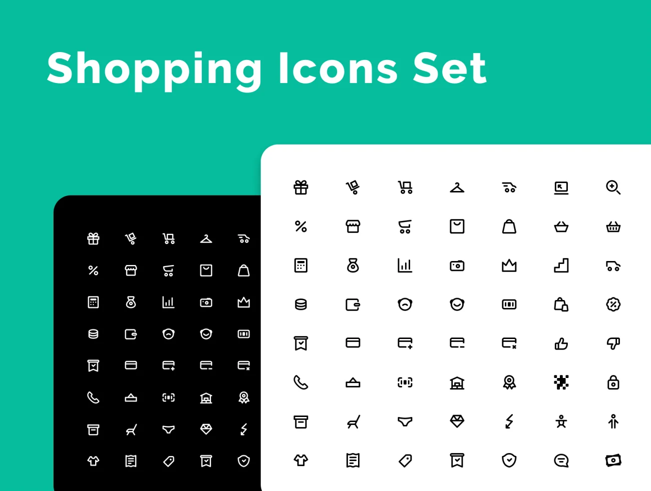 Shopping Icons Set 购物图标集-3D/图标-到位啦UI