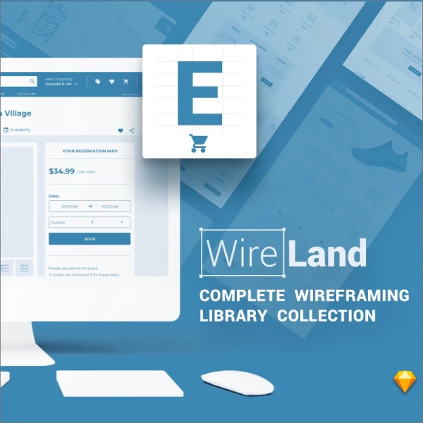 Wireland for Ecommerce 电子商务原型线框图