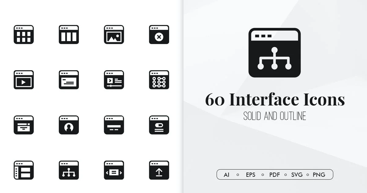 60 Interface Icons 60个用户界面图标-3D/图标-到位啦UI