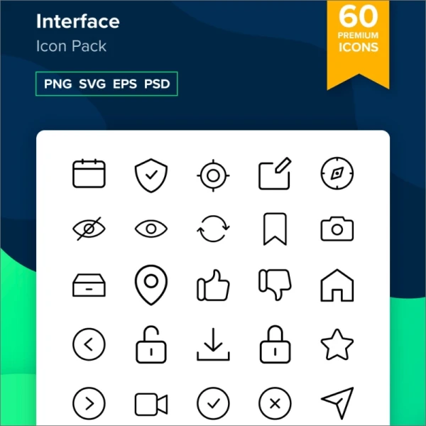 60 Interface Icons 60个用户界面图标