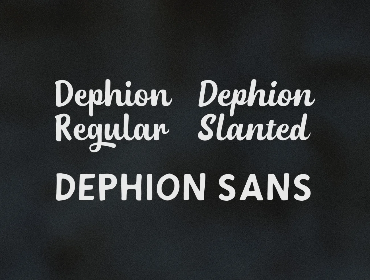 Dephion 英文模拟真实手写字体-字体-到位啦UI
