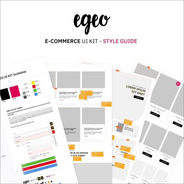 EGEO E-Commerce UI Kit 潮流服饰包包配件电子商务用户界面套件