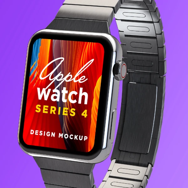 Apple Watch Series 4 Mockup 02 苹果手表4代智能样机