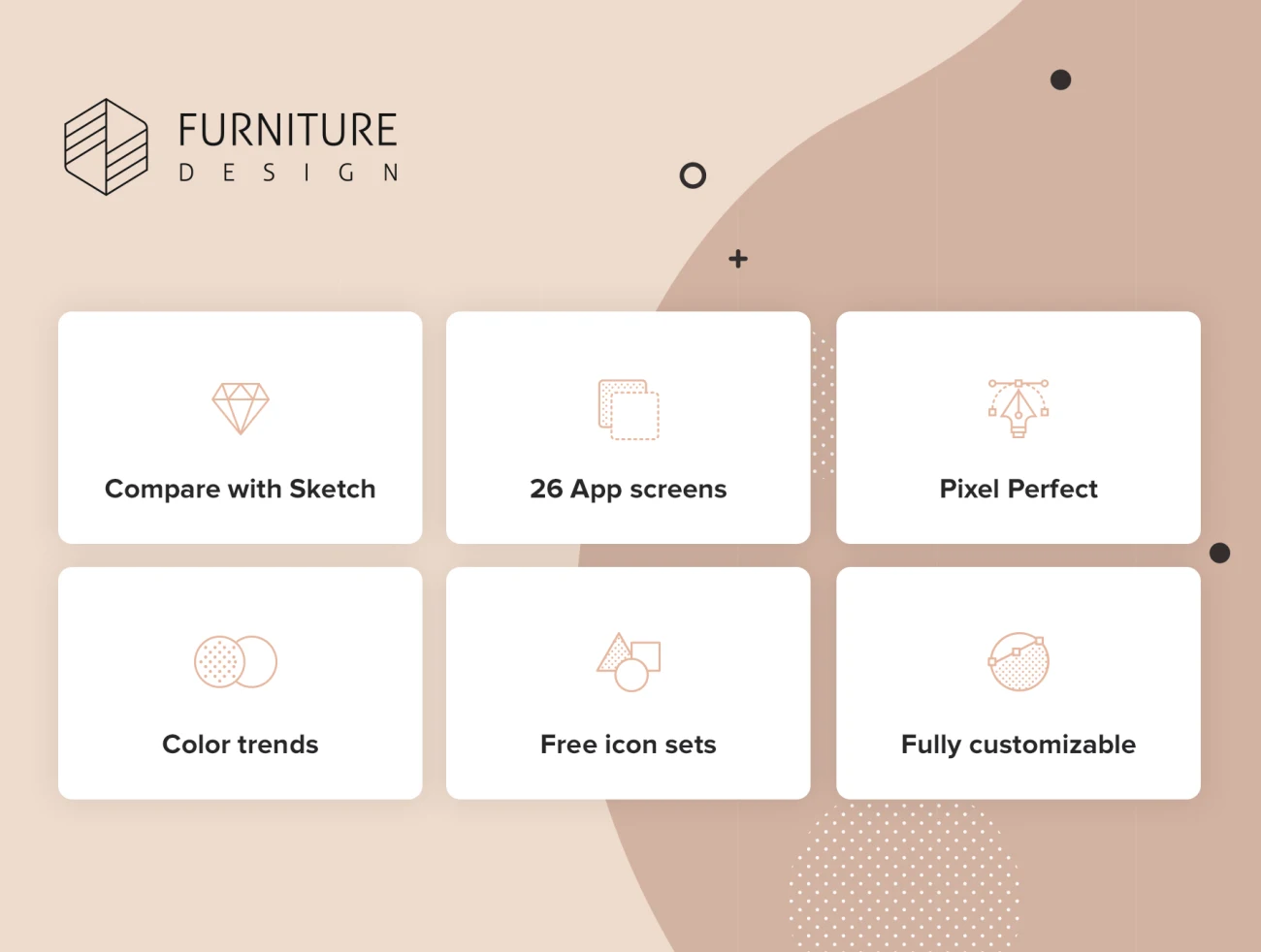 Furniture Design UI Kit 家具设计UI套件-UI/UX-到位啦UI
