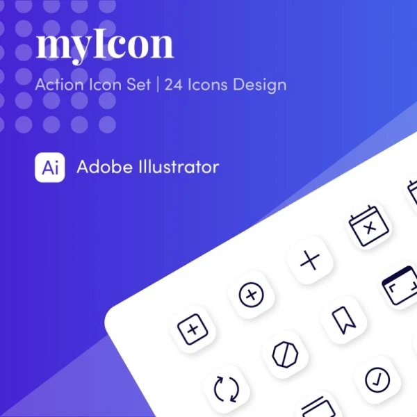 myIcon Action Icon Set 操作图标集