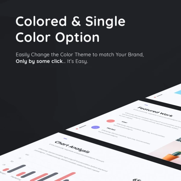 Donne - Colored & Minimal Presentation Template 彩色和极简演示模板
