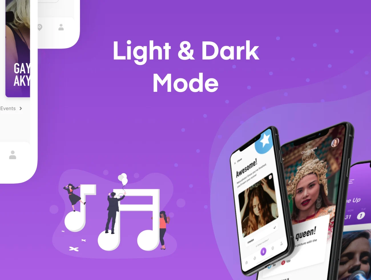 LineFest Music Festival Mobile App UI Kit XD 音乐节以及日程应用套装-UI/UX、ui套件、卡片式、应用、播放器、日历、预订-到位啦UI