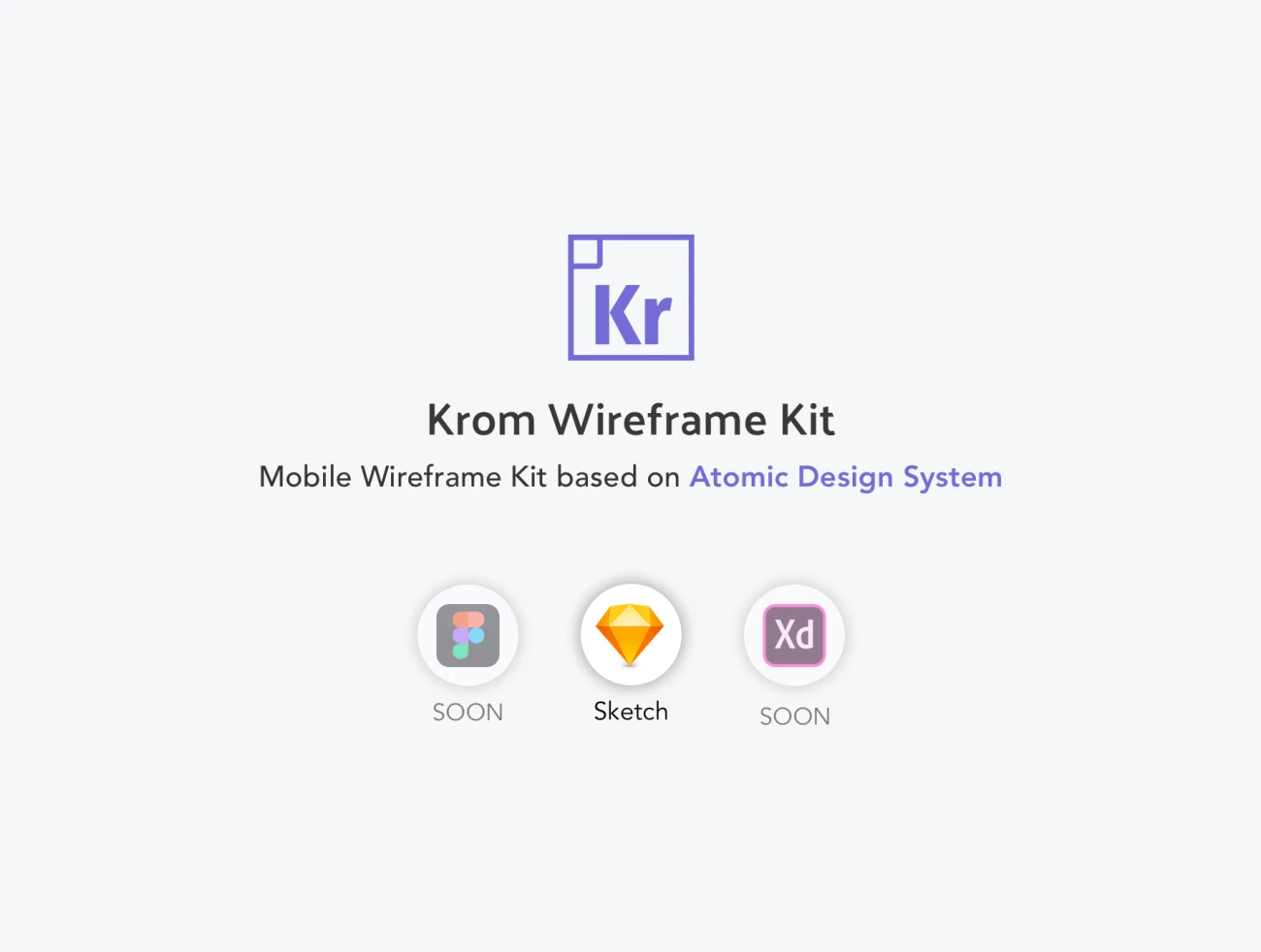 Krom Mobile Wireframe Kit 移动线框套件-UI/UX-到位啦UI