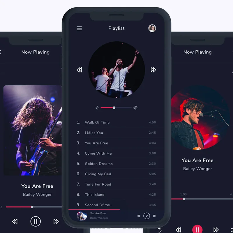 Musicly - Music and Podcast App UI Kit 音乐-音乐和播客app应用UI套件缩略图到位啦UI