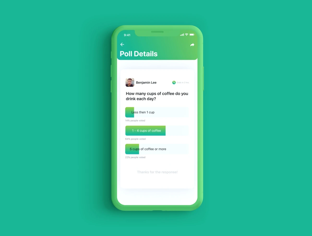 Online Poll UI Kit 在线投票用户界面工具包-UI/UX-到位啦UI