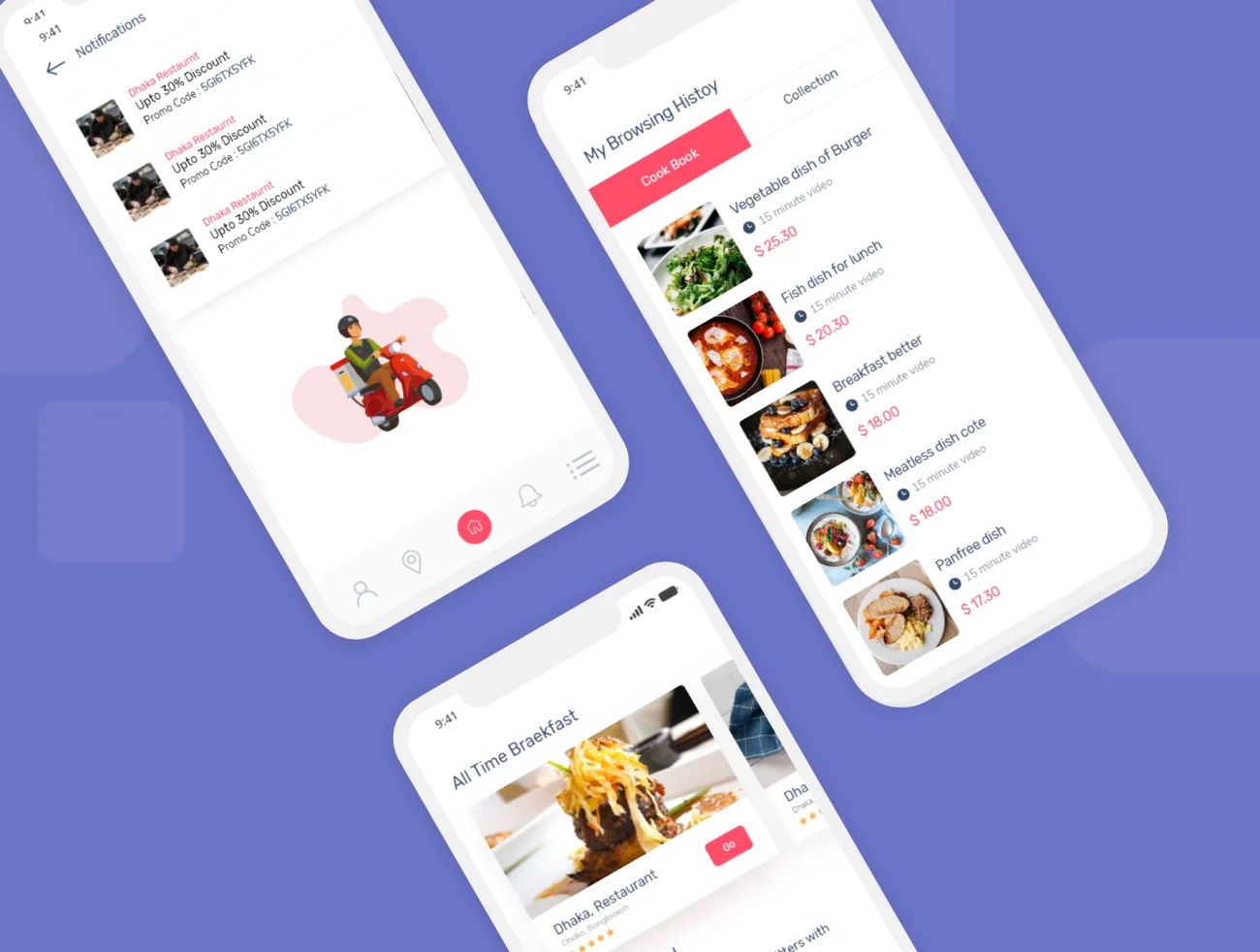 Restaurant App 餐厅app应用-UI/UX-到位啦UI